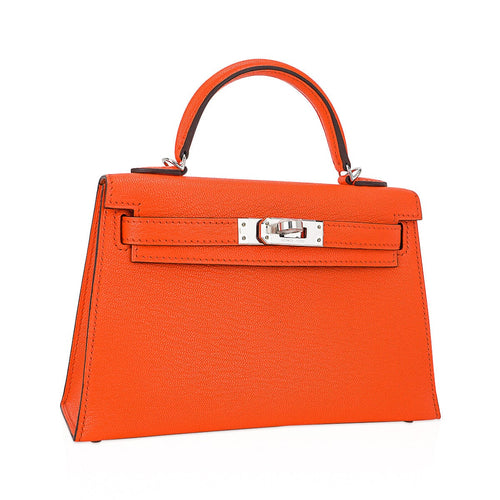 Bag Feu & Terre Battue Chevre Leather With Palladium Hardware
