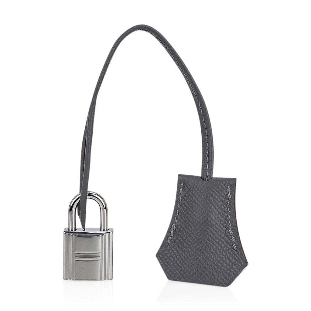 Kelly Sellier 25 Bag Nata Chai & Gris Meyer Epsom Leather with Palladium Hardware