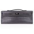 Kelly Cut Bag Gris Paris Grey Matte Alligator Palladium VERY rare