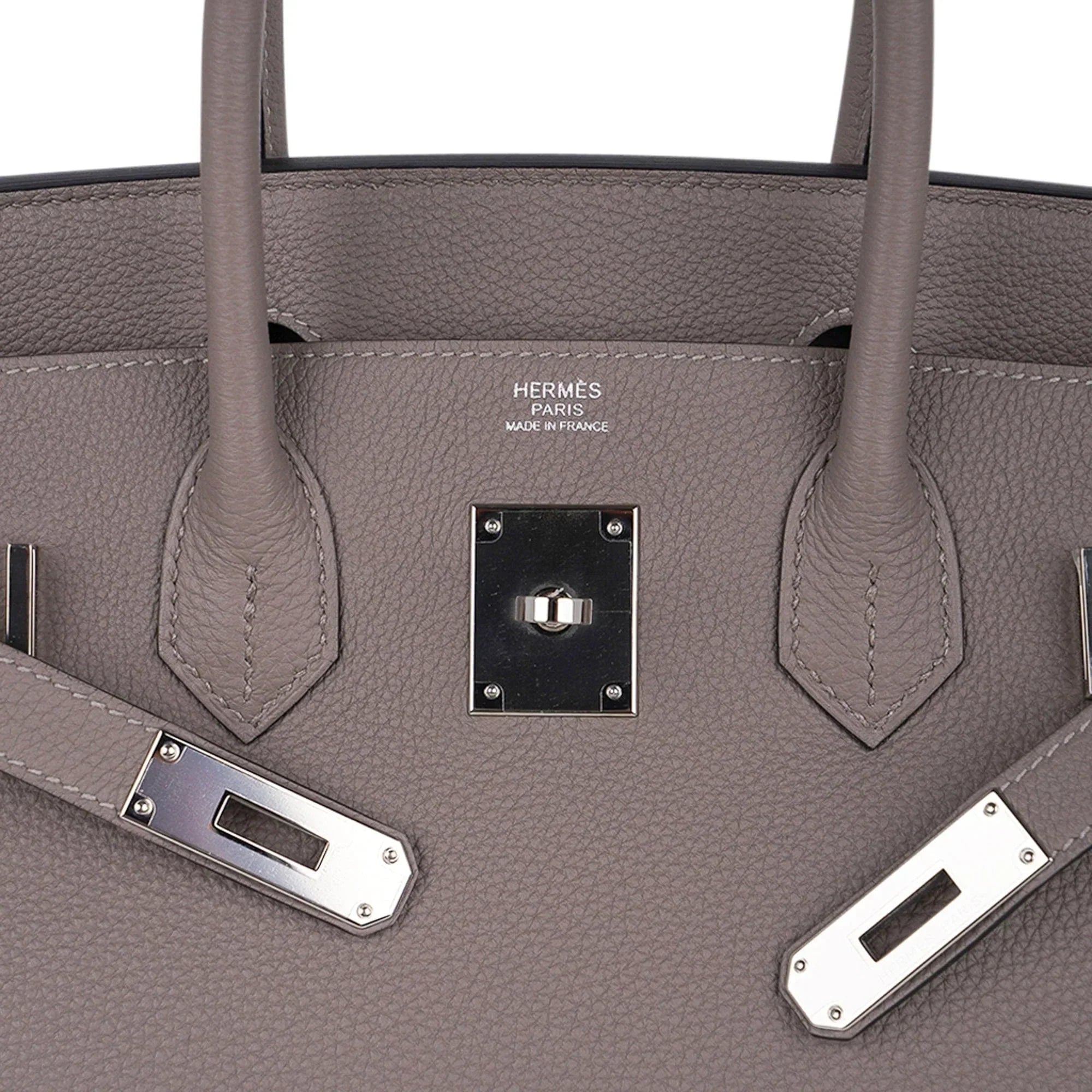 Birkin 30 Bag Gris Asphalte Togo Leather with Palladium Hardware
