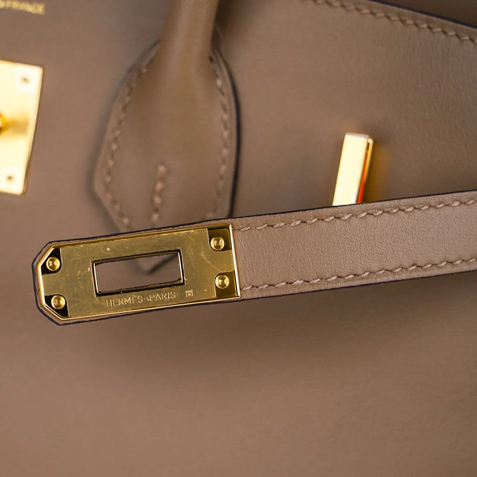 Birkin 25 Beige De Weimar Veau Jonathan Leather Gold Hardware