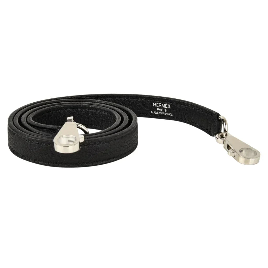 Kelly 28 Bag Black Retourne Togo Palladium Hardware