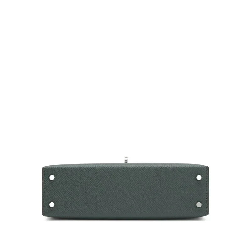 Kelly 20 II Vert Amande and Black Epsom Mini Palladium Hardware