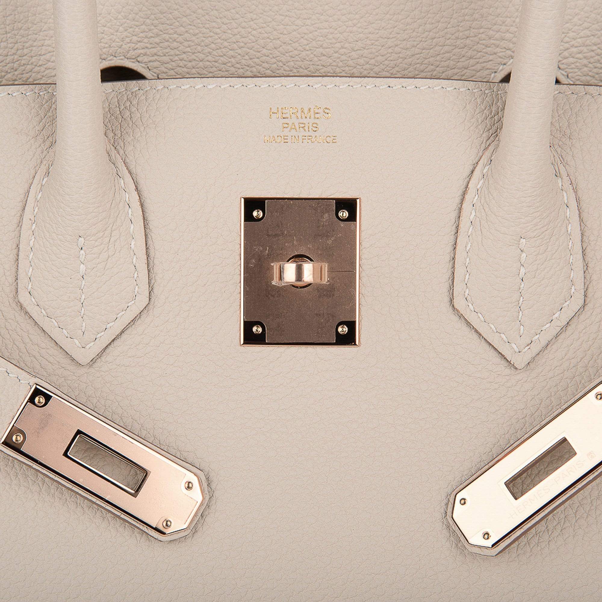 Birkin 30 Bag Craie Togo Leather with Rose Gold Hardware