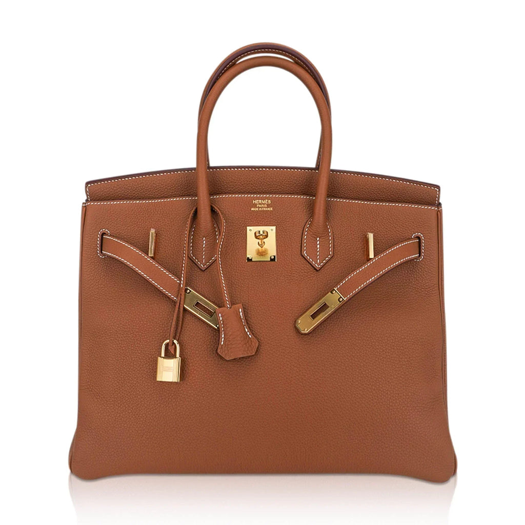 Birkin 35 Bag Gold Togo Leather with Gold Hardware