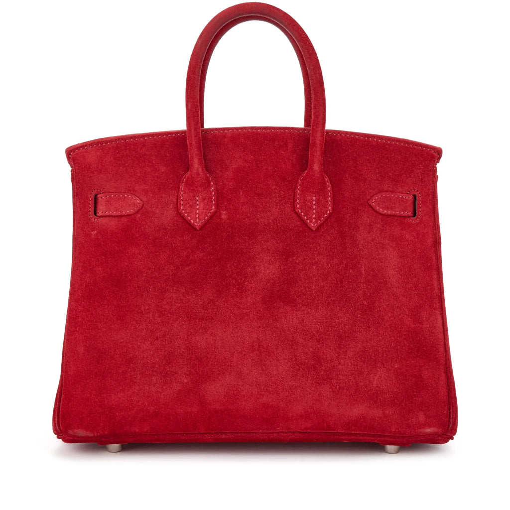 Birkin 25 Palladium Hardware Rouge Vif Doblis