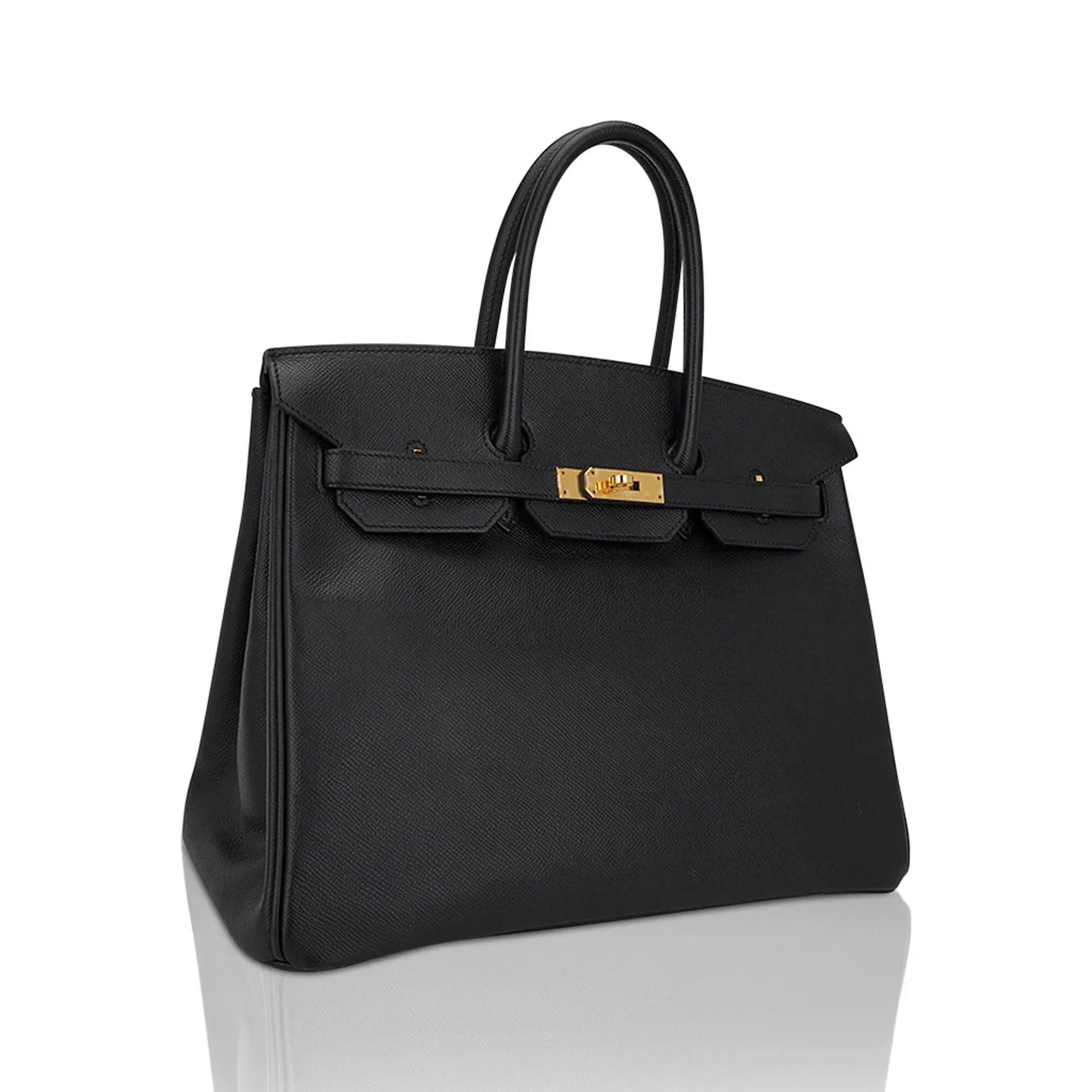 Birkin 35 Bag Black Epsom Leather with Gold Hardware