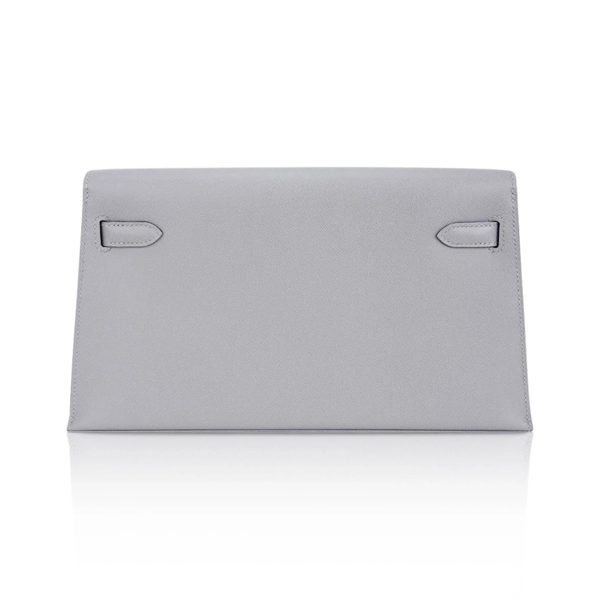Kelly Elan Gris Pantin Veau Madame Leather with Palladium Hardware